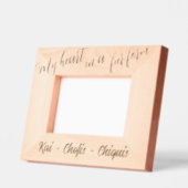 Mein Herz in einer Pelzform Geätzte Rahmen (Links)