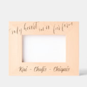 Mein Herz in einer Pelzform Geätzte Rahmen (Vorderseite)