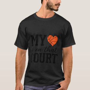 Mein Herz ist auf dem Basketball Lover Mama Aun T-Shirt