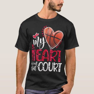 Mein Herz ist auf dem Basketball, Valentin's D T-Shirt