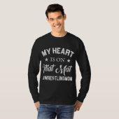 Mein Herz ist auf dem Mat Wrestling Mama Pullover (Vorne ganz)