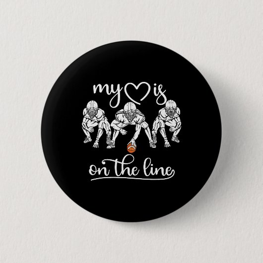 Mein Herz ist auf der Linie Offensive Lineman Vint Button (Vorderseite)