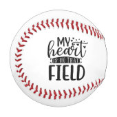 Mein Herz ist auf diesem Feld Baseball (Vorderseite Links)