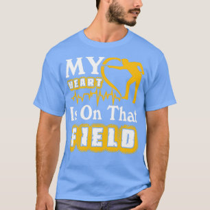Mein Herz ist auf diesem Feld Billard Liebhaber T-Shirt