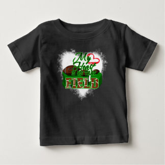 Mein Herz ist auf diesem Feld Fußball, Fußball Ges Baby T-shirt