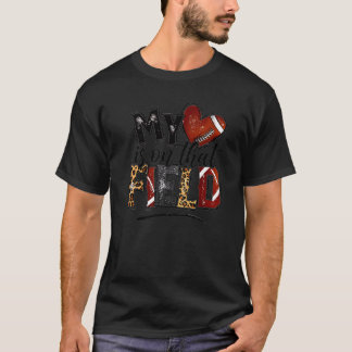 Mein Herz ist auf diesem Feld lustiger Fußballspie T-Shirt