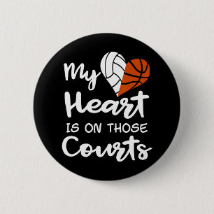 Mein Herz ist auf diesen Gerichten Volleybll Byske Button