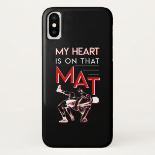 Mein Herz ist auf dieser Matten-Wrestling-Mama Case-Mate iPhone Hülle