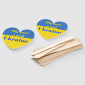 Mein Herz ist bei der Ukraine Fächer (Non-assembled)