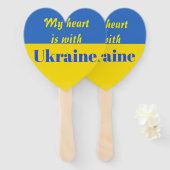 Mein Herz ist bei der Ukraine Fächer (Vorne und Hinten)