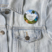 Mein Herz ist bei Hawaii Button (Beispiel)