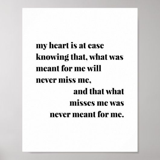 Mein Herz ist dabei zu wissen, was bedeutend war Poster (Vorne)