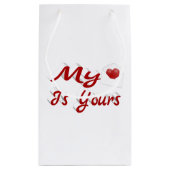 Mein Herz ist dein Valentinstag Kleine Geschenktüte (Rückseite)