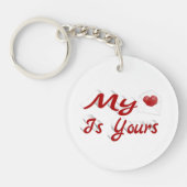 Mein Herz ist dein Valentinstag Schlüsselanhänger (Vorderseite)