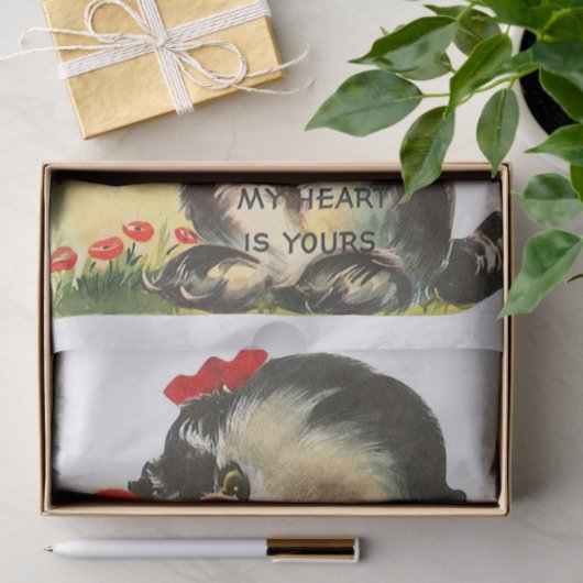 Mein Herz ist dein, Welpe Hund! Seidenpapier (Geschenk)