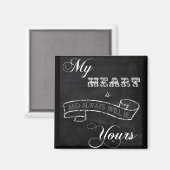 Mein Herz ist deins Magnet (Vorderseite/Rückseite)