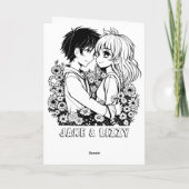 Mein Herz ist deins | Zum Valentinstag Karte (Rückseite)