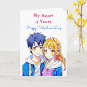 Mein Herz ist deins | Zum Valentinstag Karte (Gelbe Blume)