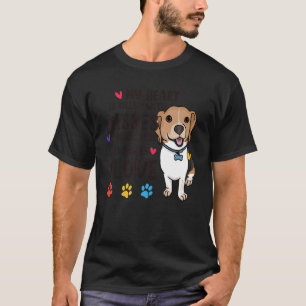 Mein Herz ist gefüllt mit Küssen und Liebe Beagle  T-Shirt