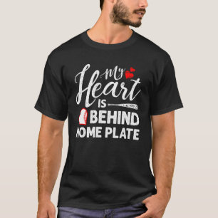 Mein Herz ist hinter der Zuhause-Platte T-Shirt