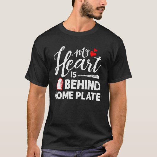 Mein Herz ist hinter der Zuhause-Platte T-Shirt (Vorderseite)