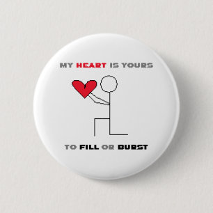 Mein Herz ist Ihr Button