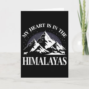 Mein Herz ist im Himalaja Himalaya Berg Souvenir Karte