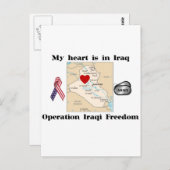 Mein Herz ist im Irak Postkarte (Vorne/Hinten)