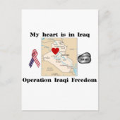 Mein Herz ist im Irak Postkarte (Vorderseite)