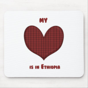 Mein Herz ist in Äthiopien Mousepad