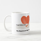 Mein Herz ist in deiner Hand auf einer Tasse (Links)