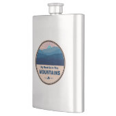 Mein Herz ist in den Bergen Flachmann (Links)