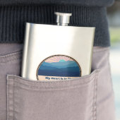 Mein Herz ist in den Bergen Flachmann (Beispiel)