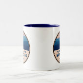 Mein Herz ist in den Bergen Zweifarbige Tasse (Mittel)