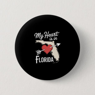 Mein Herz ist in Florida Süß Florida State Liebe Button