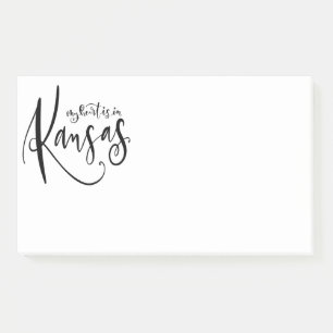 Mein Herz ist in Kansas Jumbo Post It Notes Post-it Klebezettel