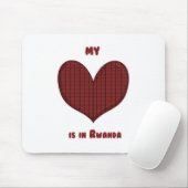 Mein Herz ist in Ruanda Mousepad (Mit Mouse)
