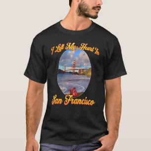 Mein Herz ist in San Francisco am Goldenen Tor T-Shirt