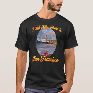 Mein Herz ist in San Francisco am Goldenen Tor T-Shirt