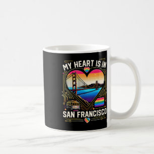 Mein Herz ist in San Francisco Souvenir Golden Gat Kaffeetasse