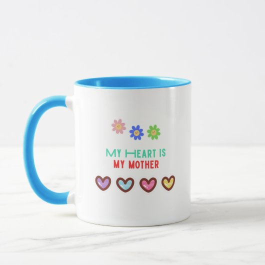 Mein Herz ist meine Mutter Tasse (Links)