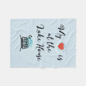 Mein Herz ist mit Bäumen am Lake House Fleecedecke (Vorderseite (Horizontal))