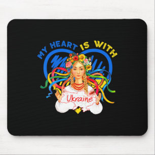 Mein Herz ist mit der Ukraine Bete für die Ukraine Mousepad