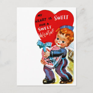 Mein Herz ist Süß für eine süße Valentine wie Sie Feiertagspostkarte