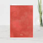 Mein Herz ist voll von Liebe, Valentine Karte (Rückseite)