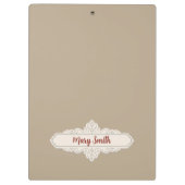 Mein Herz  Klemmbrett (Rückseite)