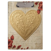 Mein Herz  Klemmbrett (Vorderseite)