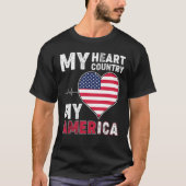 Mein Herz Land, mein Amerika T-Shirt (Vorderseite)