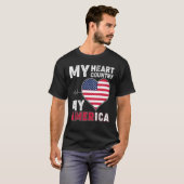 Mein Herz Land, mein Amerika T-Shirt (Vorne ganz)