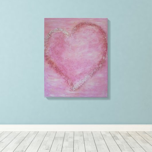 Mein Herz Leinwanddruck (Insitu (Holzboden))